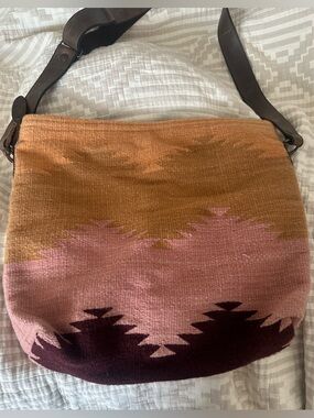 MZ Made woven textile shoulder bag